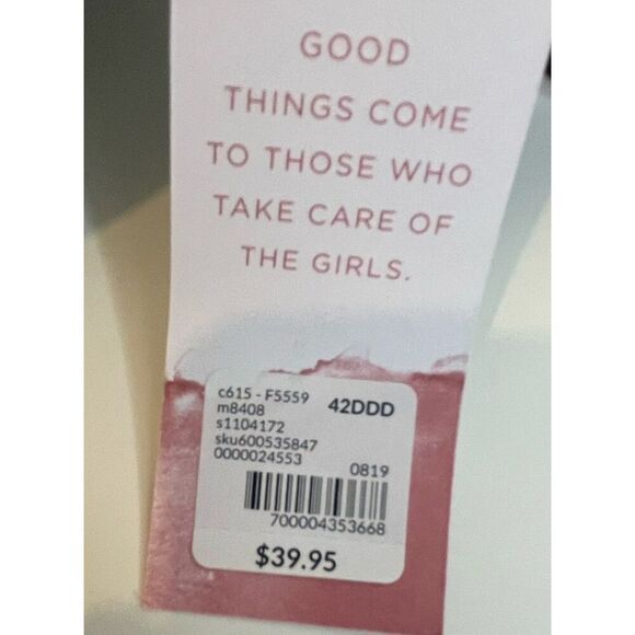 Cacique Lane Bryant Bra Lightly Lined Balconette Underwire Size 42DDD Maroon NWT - Picture 5 of 14